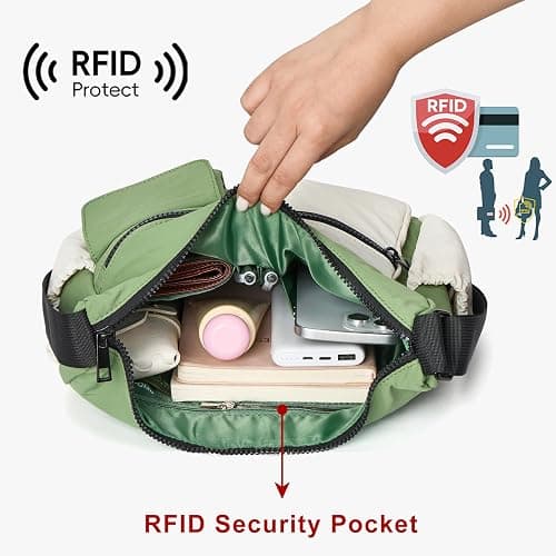 CLUCI Travel Purses for Women, Waterproof Nylon Crossbody Bags for Woman Trendy, Anti Theft Shoulder Handbags for Ladies thumbnail 6
