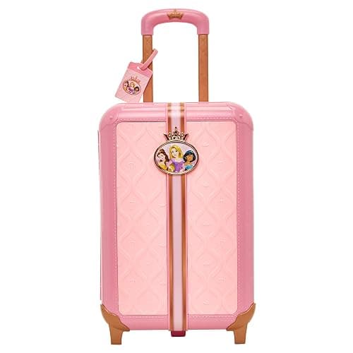 Disney Princess Travel Suitcase Play Set for Girls with Luggage Tag by Style Collection, 17 Pretend Play Accessoriespiece Including Travel Passport! for Ages 3+ thumbnail 13