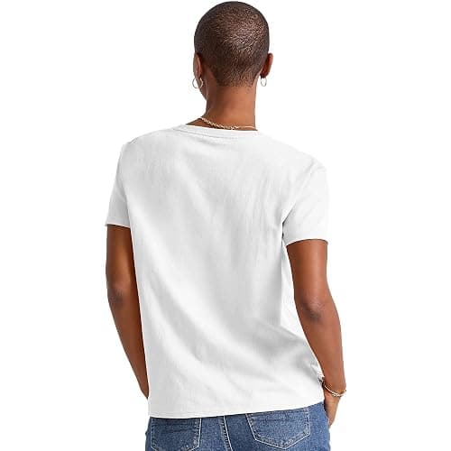 Hanes Womens Essentials Oversized T-Shirt Pack, Cotton Tee for Women, Relaxed Fit, 3-Pack thumbnail 4