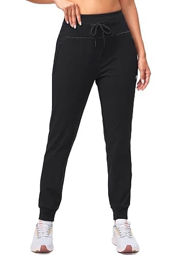 G Gradual Women's Fleece Lined Joggers High Waisted Water Resistant Thermal Winter Sweatpants Running Hiking Pockets thumbnail 2