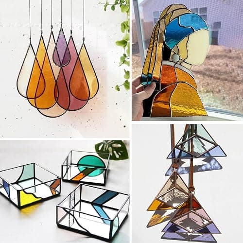 LITMIND 24 Sheets Transparent Stained Glass Variety Pack – Soft Rainbow Mix 6 x 4 Inch Smooth Art Glass for Suncatchers, Mosaics & DIY Crafts thumbnail 4