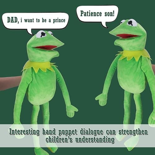 Kermit Frog Puppet, The Muppets Show, Soft Hand Frog Stuffed Plush Toy, Christmas Birthday Gift Ideas for Boys and Girls- 24 Inches thumbnail 6