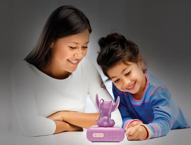 LEXiBOOK, Disney Stitch, Angel Night Light Alarm Clock, Sounds and Melodies, Backlit LCD Screen, Luminous, Snooze, Pink, RL800D1 thumbnail 6