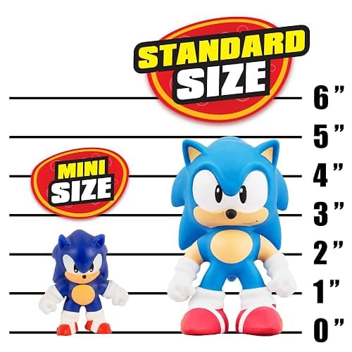 Heroes of Goo JIT Zu Minis Sonic 6 Pack - Collectible Stretchy Minis, 6 Stretchy Sonic Characters thumbnail 3