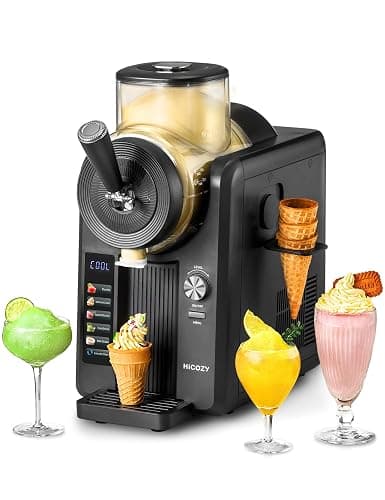 HiCOZY F3 Slushie Machine & Soft Serve Ice Cream Machine, No Ice Needed, Self-Cleaning, 5 Presets for Soft Serve, Frozen Drink, Milk Shake, Margaritas, Frappés and More - Image 1