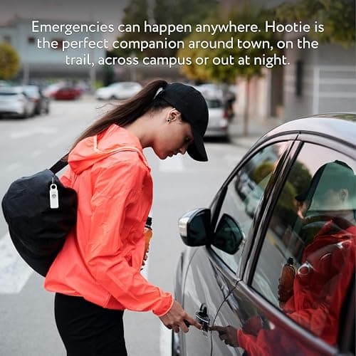 Hootie Personal Safety Alarm for Women, Men, & Kids - Keychain Alarm, Self Defense Strobe & Siren, Security Siren Keychain with 130dB Self Defense Siren & Strobe Light - Mint thumbnail 8