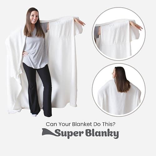 Super Blanky Wearable Blankets for Women, Adult Wearable Blanket Men, Top Christmas Gifts for Women, Wife Birthday Gift Ideas thumbnail 7