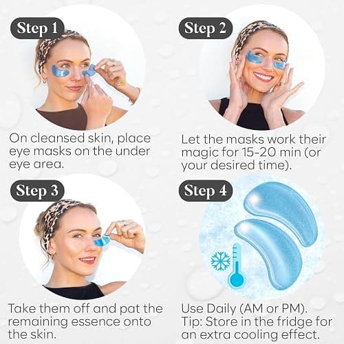 BLOOMORA Variety Under Eye Patches (30 Pairs) - Dark Circles & Puffy Eyes Care - Eye Care Mask for Refreshment - 5 Varieties thumbnail 6