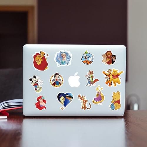 100Pcs Disney Cartoon Sticker for Kids, Cute Disney Princess Waterproof Vinyl Decal for Teen Adult Girl Water Bottle Skateboard Notebook Phone Guitar Bike Helmet thumbnail 4