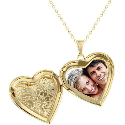 Locket Necklace that Holds Pictures Flower Lockets Pendant Necklaces Birthday Gifts Jewelry thumbnail 4