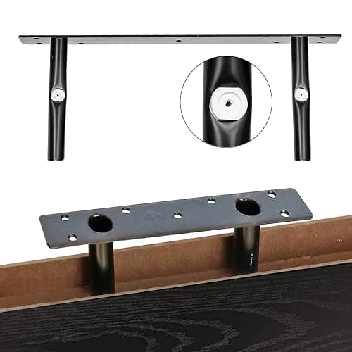 QEEIG ‎Bathroom Shelves Over Toilet - Paper Storage Wall Mounted Farmhouse Decor Decorations Aesthetic Décor Sign Small Floating Shelf 2+1 Set 16 inch, Black (020B) - C. Black thumbnail 7