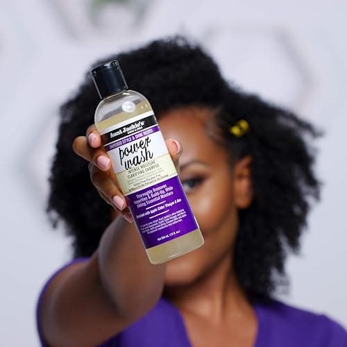 Aunt Jackie's Grapeseed Style and Shine Recipes Power Wash Intense Moisture Clarifying Hair Shampoo, 12oz. thumbnail 5