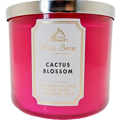 Bath & Body Works, White Barn 3-Wick Candle w/Essential Oils - 14.5 oz - New Core Scents! (Cactus Blossom) thumbnail 2