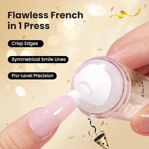 Beetles Nail Stamp 3Pcs Silicone French Tip Nail Stamp Kit with Replacement Nail Stamper Heads and Scrapers Soft Silicone Nail Printing Tool for Home Manicure Diy Nail Art Salon Gifts for Girls thumbnail 2