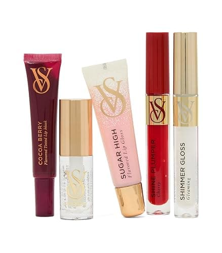 Victoria's Secret 5 Piece Assorted Lip Gloss Gift Set, Flavored Gloss for Women thumbnail 3