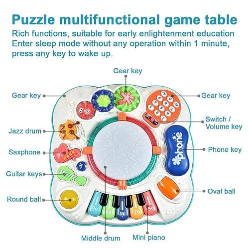 WEYARIXA Baby Toy- Engaging Baby Musical Toys for 6 12 18 Months Old- Safe, Sturdy, and Fun (11.8 x 11.8 x 12.2 inches) thumbnail 4
