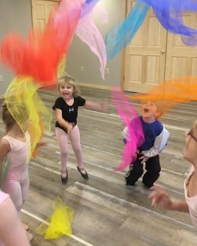 Lolakee Juggling Scarves, 12 PCS Dance Scarves for Kids Play Silk Scarve for Toddlers Children Movement Music Scarf Magic Tricks Performance Props Accessories Rhythm Band Scarfs 12colors 24 inches thumbnail 3