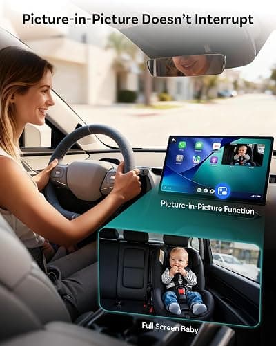 OTTOCAST Cabin Care Baby Camera for Car, 1080P Baby Car Camera with HD Night Vision, Wireless CarPlay Adapter, 150° Wide Angle, Real-Time Rear Seat Monitor thumbnail 5