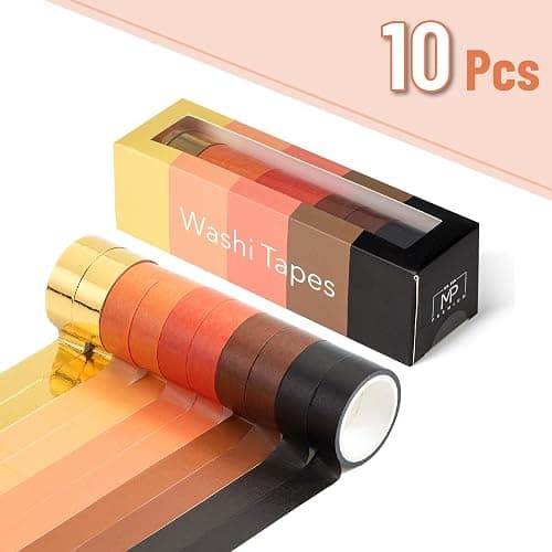 Mr. Pen- Washi Tape Set, 10 Rolls, 5 Yards/Roll, Washi Tape for Scrapbook | Arts, Crafts, Journals and Planners, Fiery Horizon thumbnail 2