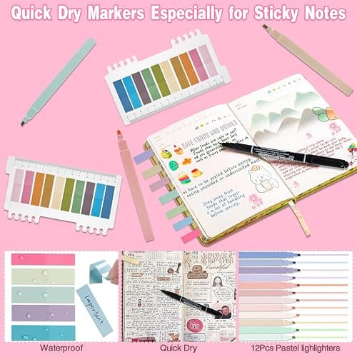 HRFGWDD Bible Study Supplies [41 PCS] for Women - Bible Journaling Kit with No Bleed Highlighters & Pens, Bible Tabs Set and Bible Verse Gifts for Scripture Study thumbnail 6