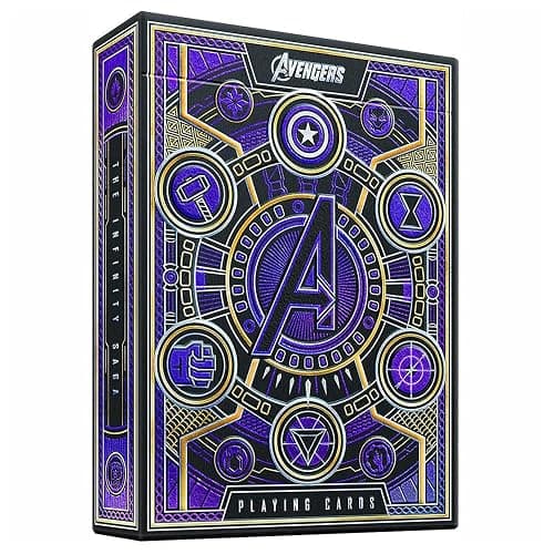 theory11 Avengers Purple Edition Premium Playing Cards - Marvel Studios' | The Infinity Saga Deck; Material: Paper; For ages Adult - Image 1