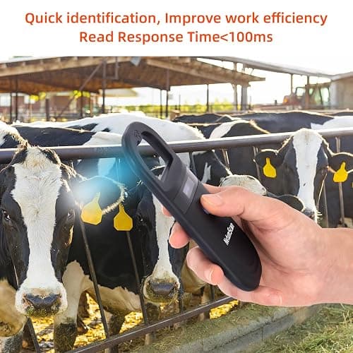 NetumScan Upgraded Pet Microchip Reader Scanner, 256 Data Storage Animal Tag Scanner Rechargeable Handheld Pet Chip ID Scanner with Stable OLED Display for ISO 11784/11785,FDX-B and ID64 RFID EMID thumbnail 6