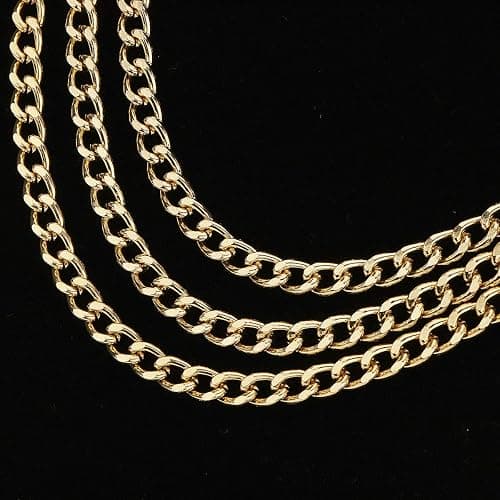 Glamorstar Multilayer Metal Waist Chain Dress Belts Metal Belt for Women thumbnail 4