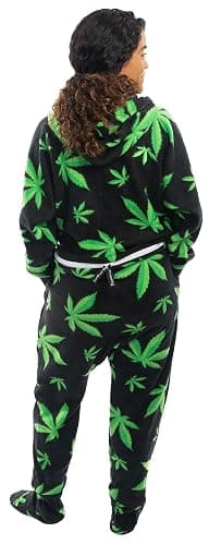 Forever Lazy Footed Adult Onesies, One-Piece Pajama Jumpsuits for Men and Women, Unisex. with Detachable Feet. thumbnail 2