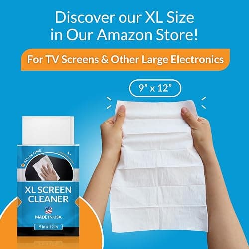 Screen Cleaner Wipes by iCloth – Individually Wrapped – Travel Size – Streak-Free (24 Large Wipes) thumbnail 7