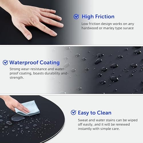 Tristcily 31inch Portable Dance Floor, Tap Dance Floor, Ballet Training Equipment Ideal for Figure Skating Practice Mat,Jazz,Tap Board,Turning Board and Party Dancing for All Ages thumbnail 4