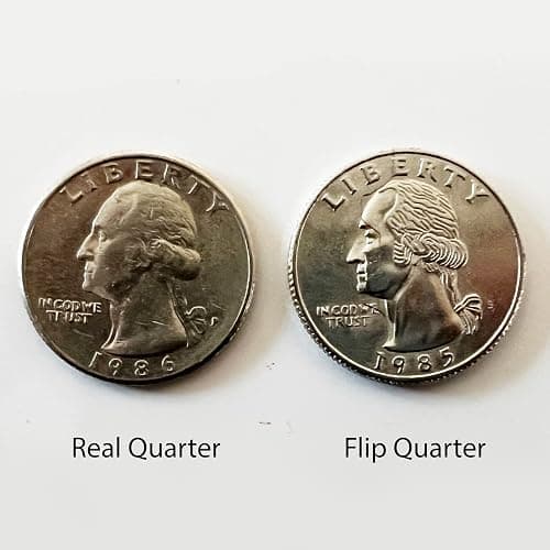 Canailles Hinged Bite and Folding Quarter Coin, Magic Trick Cool Quarter for Pranks, Tricks and More thumbnail 2