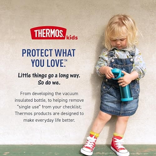 THERMOS FUNTAINER Water Bottle with Straw - 12 Ounce - Kids Stainless Steel Vacuum Insulated Water Bottle with Lid, Minecraft thumbnail 7