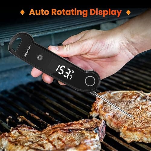 SMARTRO ST49 Digital Thermocouple Instant-Read Meat Thermometer | with Ambidextrous Backlit for Food, Grilling, BBQ, Kitchen Cooking, Oil Deep Frying and Candy thumbnail 4