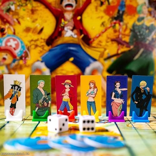 CLUE: One Piece Board Game, Find Hidden Pirate Treasure with Luffy and The Straw Hat Crew, Explore Iconic Locations Like Dressrosa, Drum Kingdom & Water Seven, Official Toei Animation Game, Ages 8+ thumbnail 2