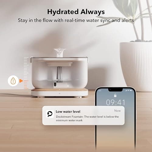 PETLIBRO App-Controlled Cat Water Fountain, Pet Water Fountain with Stainless Steel Tray, Water Fountains for Cats Indoor with Drinking Monitoring, Cat Fountains for Drinking with 2 Wireless Pumps thumbnail 9