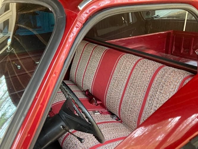West Coast Auto Universal Baja Saddle Blanket Bench Full Size Seat Cover Fits Ford, Chevrolet, Dodge, and Full Size Pickup Trucks (Red) thumbnail 2