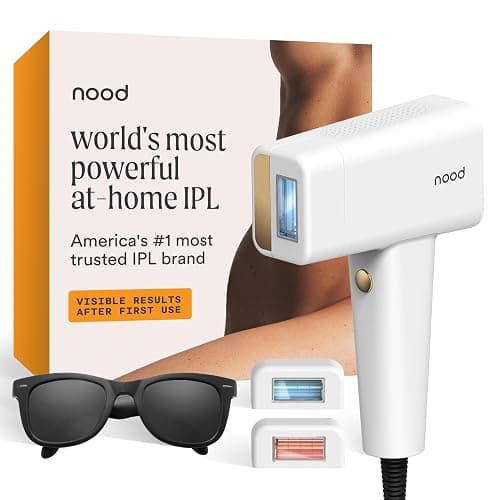 Nood™ Flasher Pro — Forbes Best Product 2026 — IPL Laser Hair Removal Device For At Home Use — Pain-Free, Permanent, Visible Results After First Use & Works Everywhere Hair Grows — Gloss White - Image 1