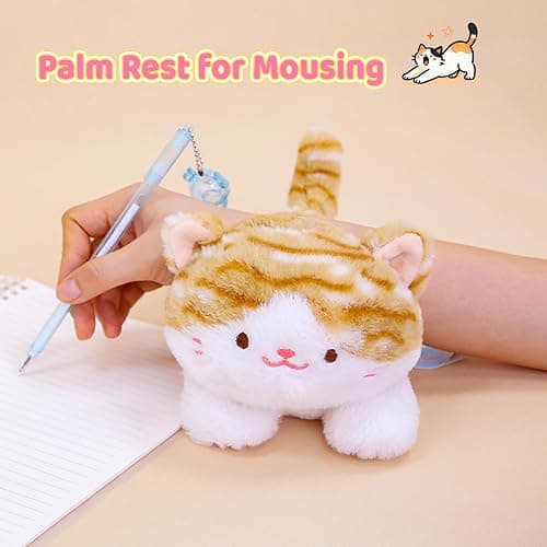 PEACH CAT Striped Cat Stuffed Animal Cute Kitten Plushies Small Plush Toys Gifts for Kids Brown thumbnail 6