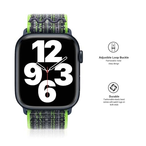 Nylon Band Compatible with Apple Watch Band 38mm 40mm 41mm 42mm 44mm 45mm 46mm 49mm for Women Men, Sport Loop Adjustable Wristbands for iWatch Series 11 10 9 8 7 6 5 4 3 2 1 SE thumbnail 2
