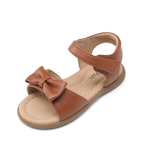 DREAM PAIRS Girls Sandals Fashion Bow Summer Shoes for Toddler/Little Kid - Image 1