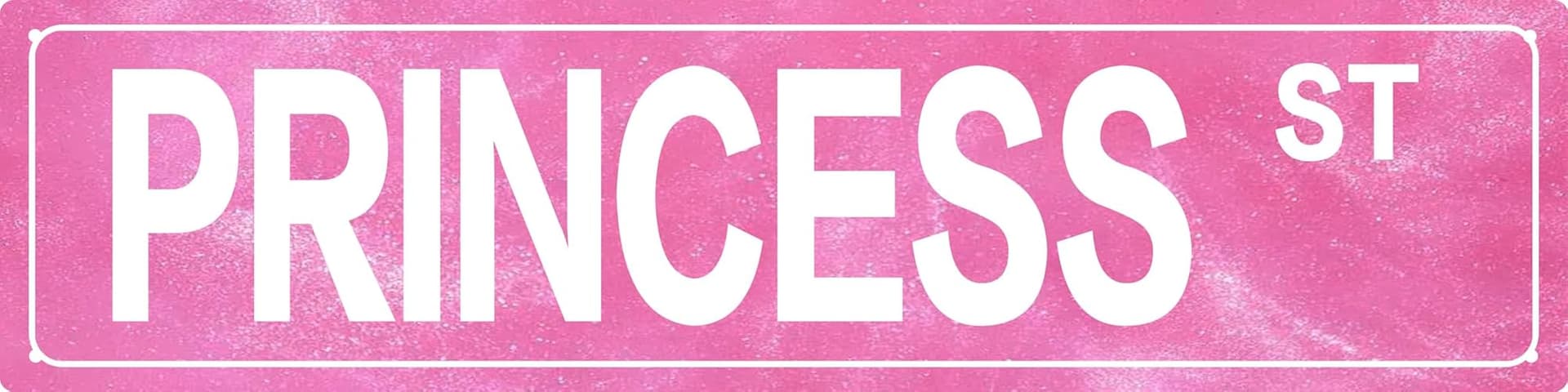 LMDDFZS Retro Girl Pink Tin Metal Sign Princess Statement Wall Decor for Home Vintage Bar or Dorm Unique Gift Idea for Friends 4x16 in - Image 1