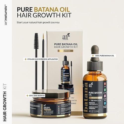Batana Oil for Hair Growth – 4Pc Set: Raw Batana oil 4oz + 4.2oz Paste, Lash Wand & Brow Brush– Organic Dr. Sebi Inspired Products from Honduras –100% Unrefined Miracle for Scalp, Edges & Eyebrows thumbnail 2