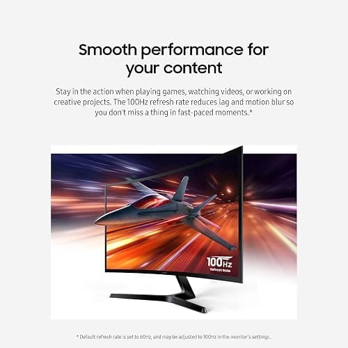 Samsung 27" Essential S3 (S36GD) Series FHD 1800R Curved Computer Monitor | 100Hz, Game Mode, Advanced Eye Comfort, HDMI and D-sub Ports (LS27D366GANXZA) thumbnail 5
