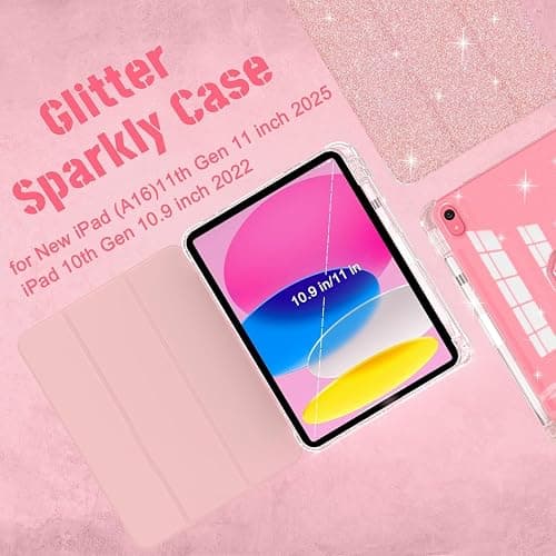 Kids Case for iPad 10th Generation 10.9 Inch (2022), iPad (A16) 11th Generation 11 Inch (2025)-with Pencil Holder， Shockproof Rugged Protective 10.9 Cover for iPad 10/11 Gen 10.9/11 inch Kids (Pink) thumbnail 2