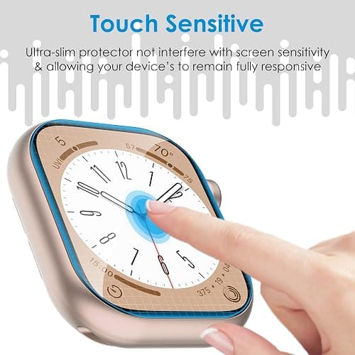 UniqueMe 6 Pack for Apple Watch Screen Protector 40mm, Apple Watch SE 3/SE 2/SE Series 6/5/4 Screen Protector [Upgrade Flexible Film] Anti-Scratch [Non-Bubbles] Soft HD TPU Clear Film for iWatch 40mm thumbnail 5