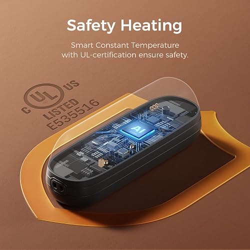 OCOOPA 2 in 1 Magnetic Rechargeable Hand Warmers, UT2s Mini Electric Handwarmers 2 Pack, Split USB-C, Reusable Portable Pocket Heater, Raynauds, Golf, Christmas, Tech Gifts for Women Men thumbnail 6