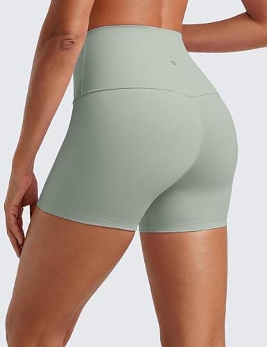 CRZ YOGA Butterluxe Biker Shorts 4'' - High Waisted Booty Workout Volleyball Yoga Womens Spandex thumbnail 2