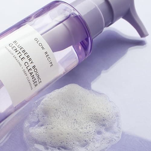 Glow Recipe Blueberry Bounce Exfoliating Face Wash - Foaming Facial Cleanser, Makeup Remover & Clarifying Mask - Hydrating Hyaluronic Acid & Gentle AHA for Sensitive Skin - Korean Skincare, 160ml thumbnail 9