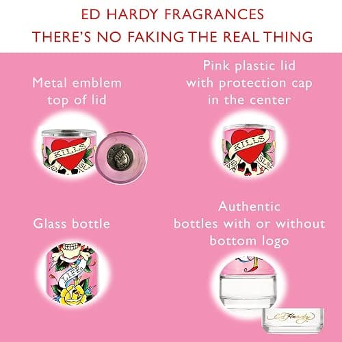 Ed Hardy Perfume for Women, Eau De Parfum Spray with Warm Amber Notes, Gift for Her, 3.4 fl oz thumbnail 6