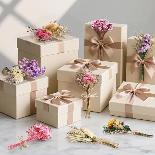 LawnIdyll 12/24 PCS Charming Dried Flowers Bouquet for Vase Various Dried Wildflowers with Stems Mini Handmade Wildflowers Natural Real Flowers Bulk Flowers Craft (Various Series, 12 PCS) thumbnail 5